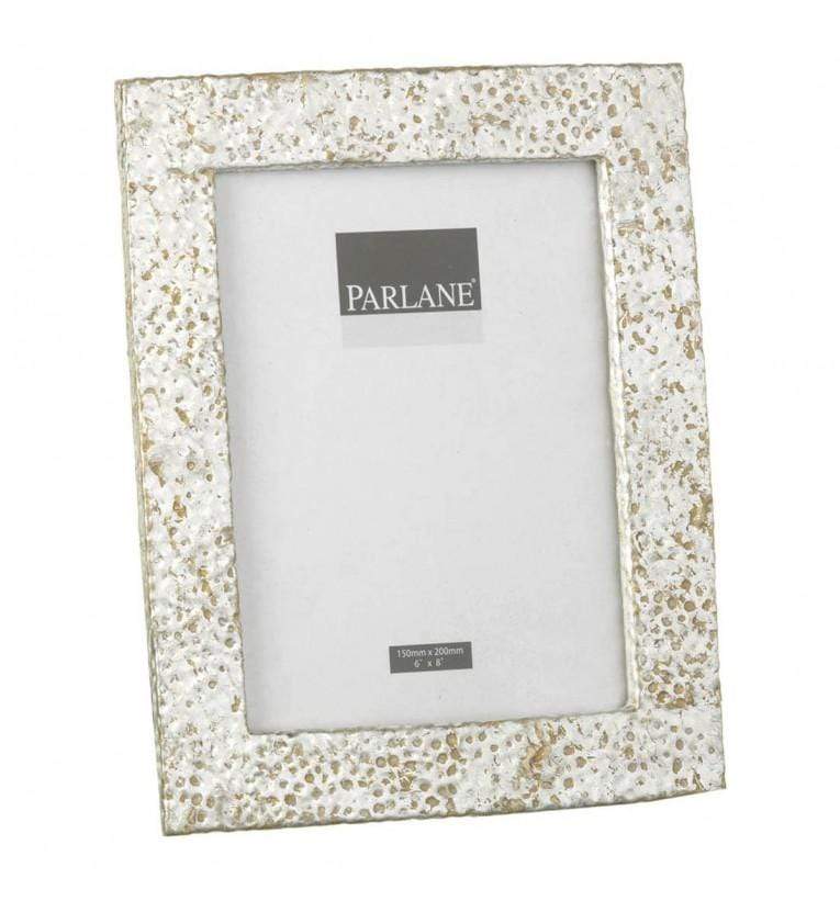 Hammered Photoframe Antique Silver Large (2pk)-abc