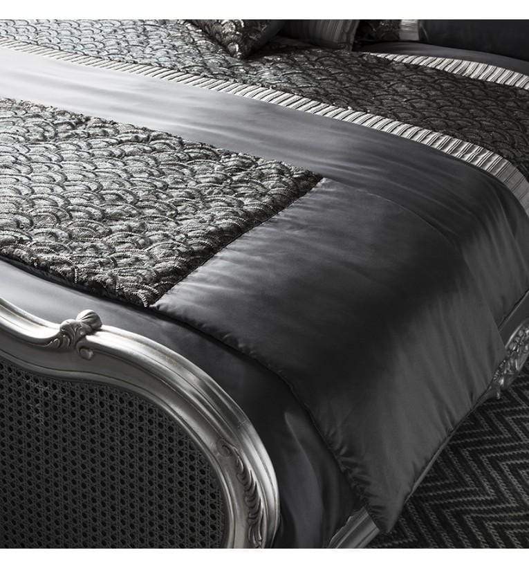 Deco Bed Runner Charcoal-abc