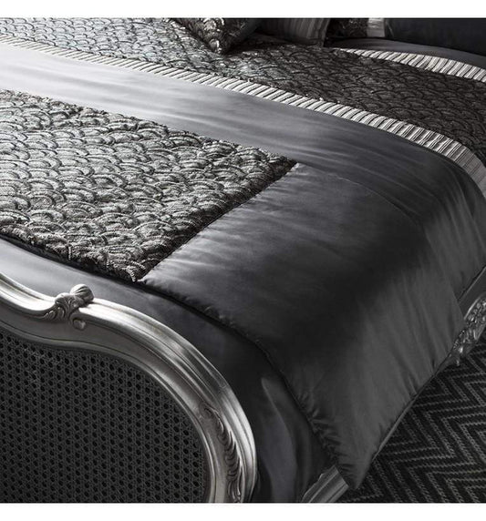 Deco Bed Runner Charcoal-abc