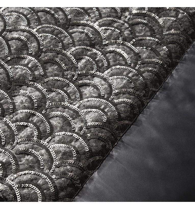 Deco Bed Runner Charcoal-abc