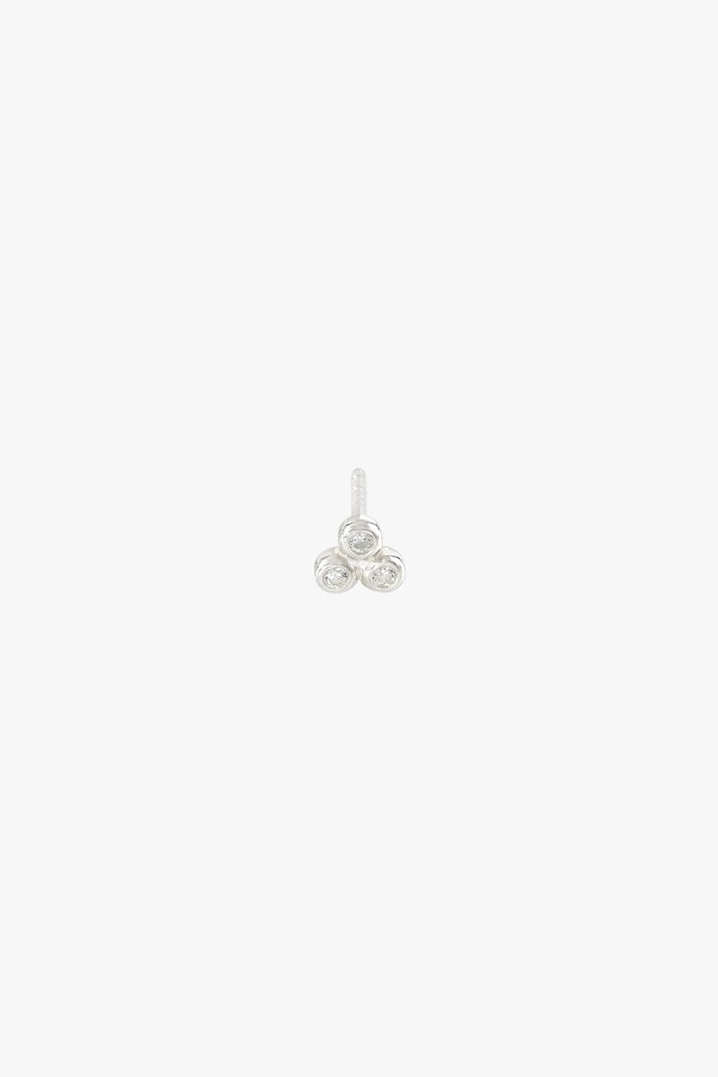 Multi shine stud silver-abc