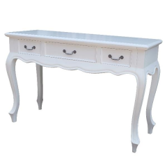 White 3 Drawer Console-Living-Liberty Homeware-Default Title---abc