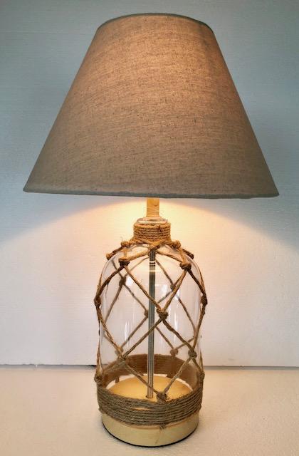 Glass Crossed Rope Table Lamp-abc