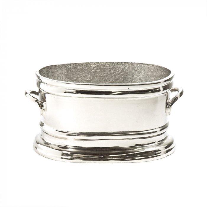 Oval Wine Tub in nickel-abc