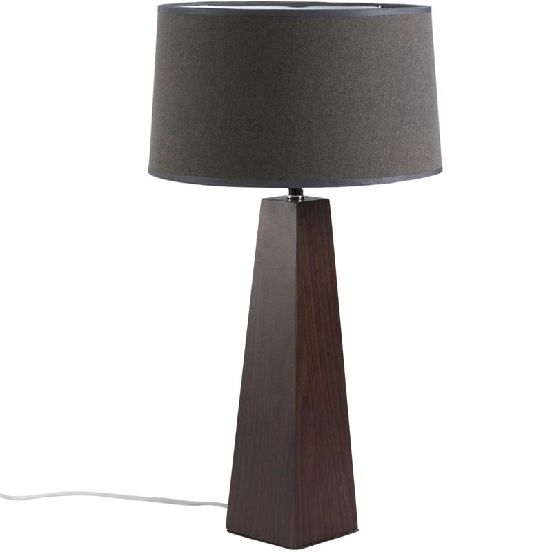 Playa Table Lamp Walnut w Charcoal Shade-Lighting-Cafe Lighting and Living-Default Title---abc