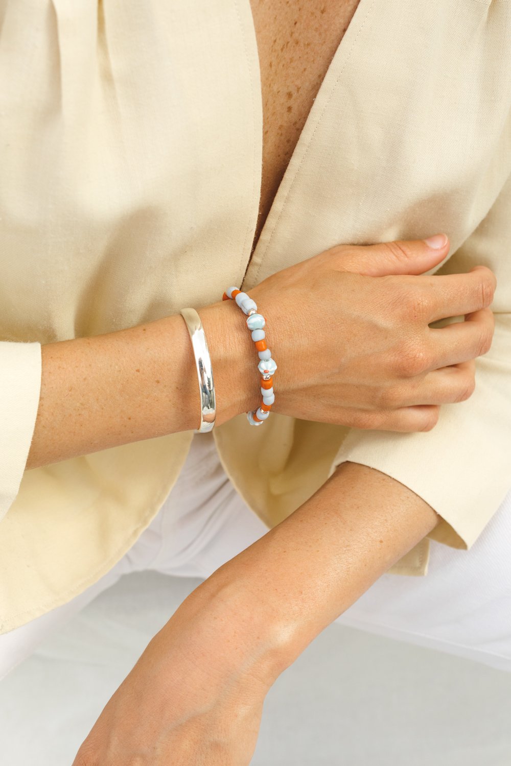 Ocean bracelet silver-abc