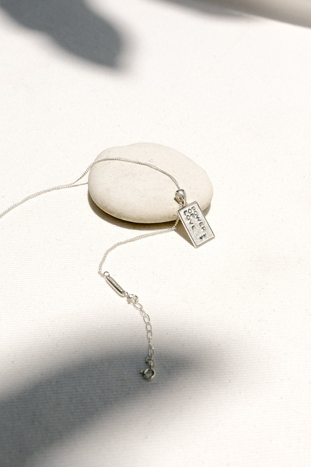 Necklace extender silver-abc