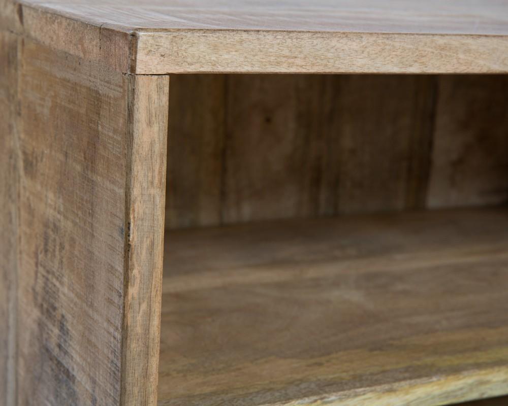 Swazi 1 Drawer Mango Wood Bedside Table-Sleeping-Home & Giftware-Default Title---abc