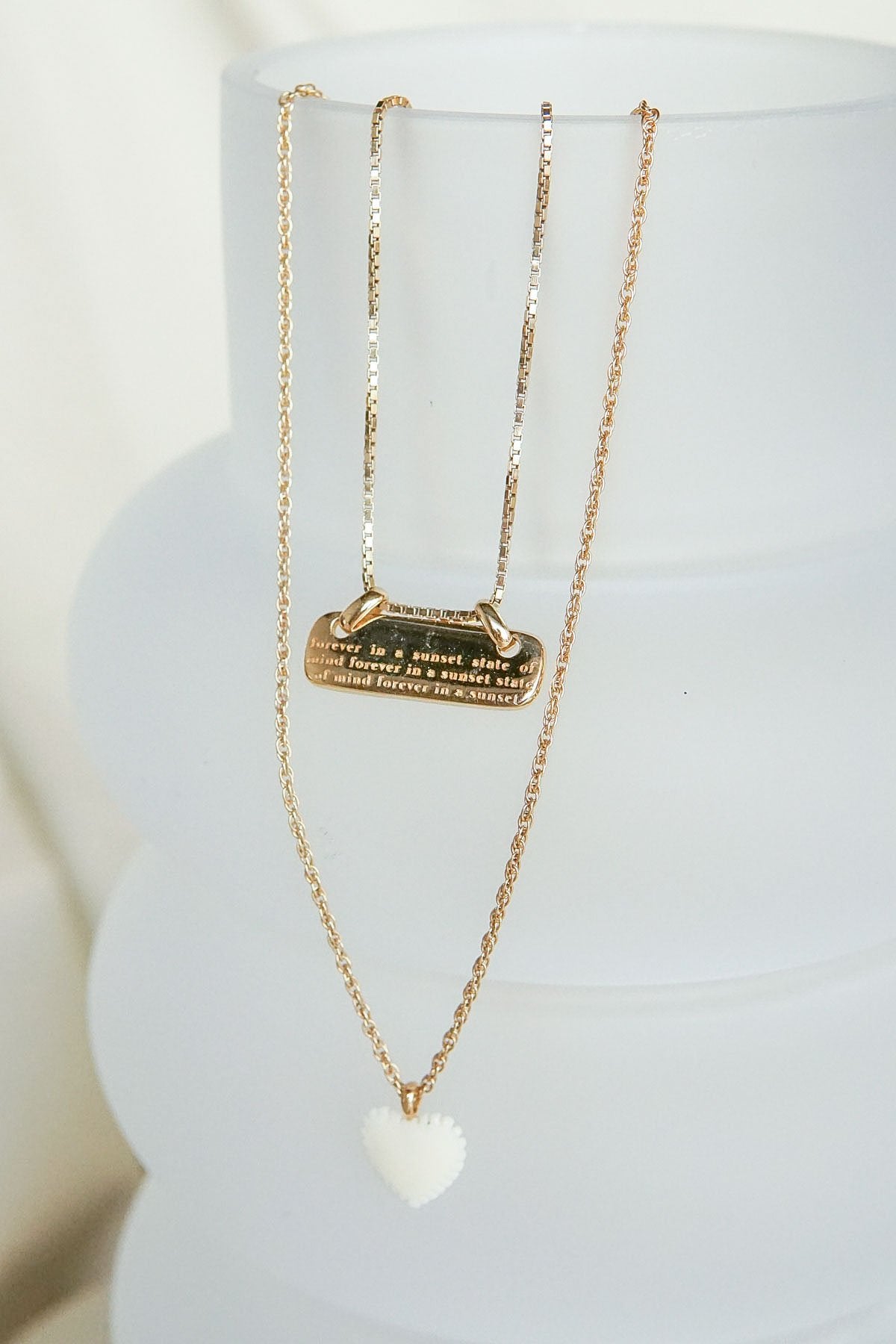 Mantra pendant gold plated-abc