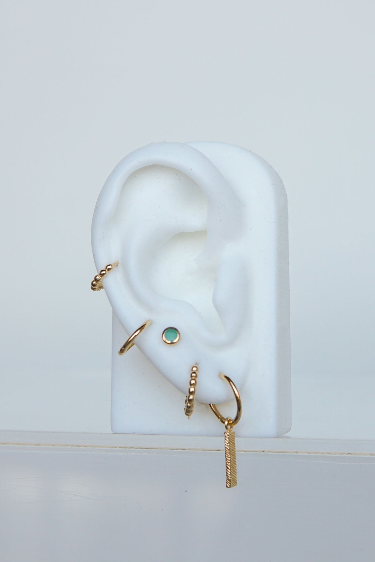 Sea green stud gold plated-Stud-wildthings_collectables-Gold plated---abc
