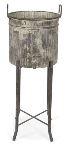 Iron Planter / Party Bucket on Stand-abc