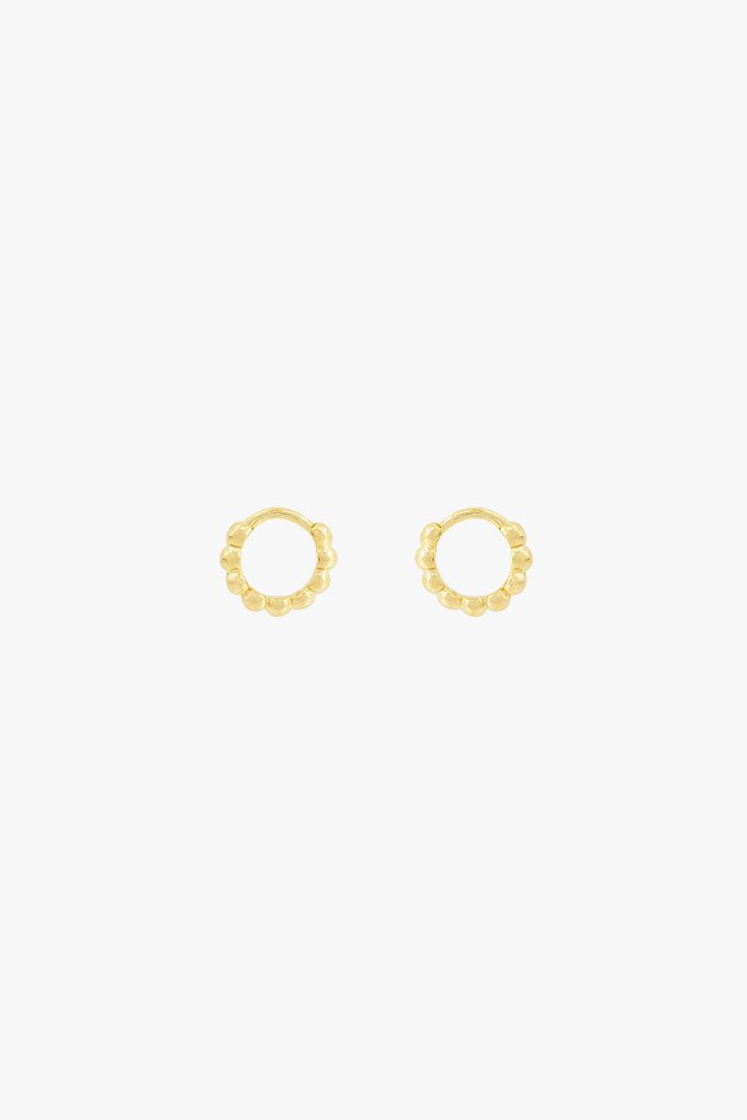 Small dots hoop gold plated (9mm)-Hoop-wildthings_collectables-Gold plated-Single piece--abc