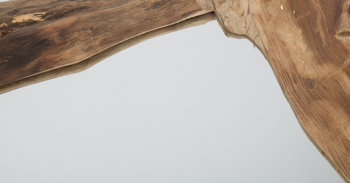 Java Teak Antique Wood Mirror-abc