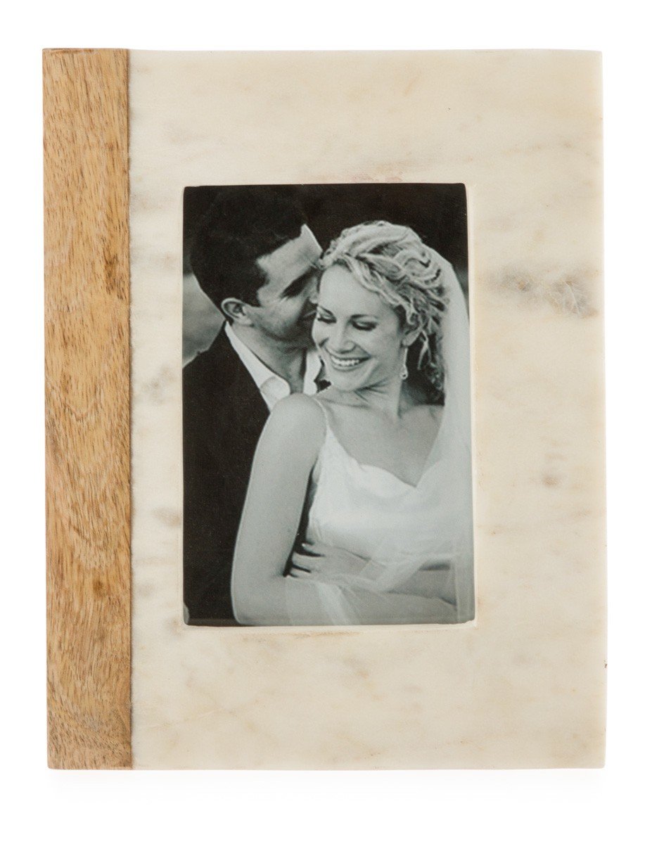 Wood and Marble Photo Frame 4x6-Accessories-Home & Giftware-Default Title---abc