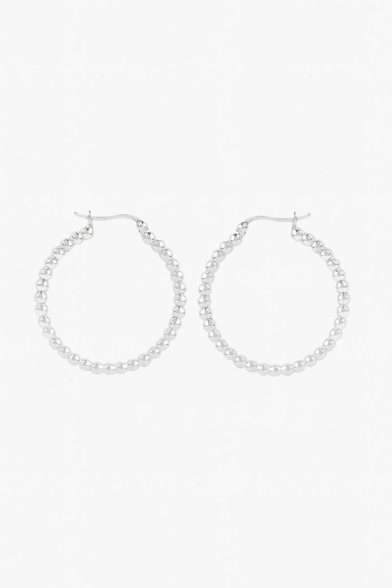 Dots hoop silver 30mm-abc