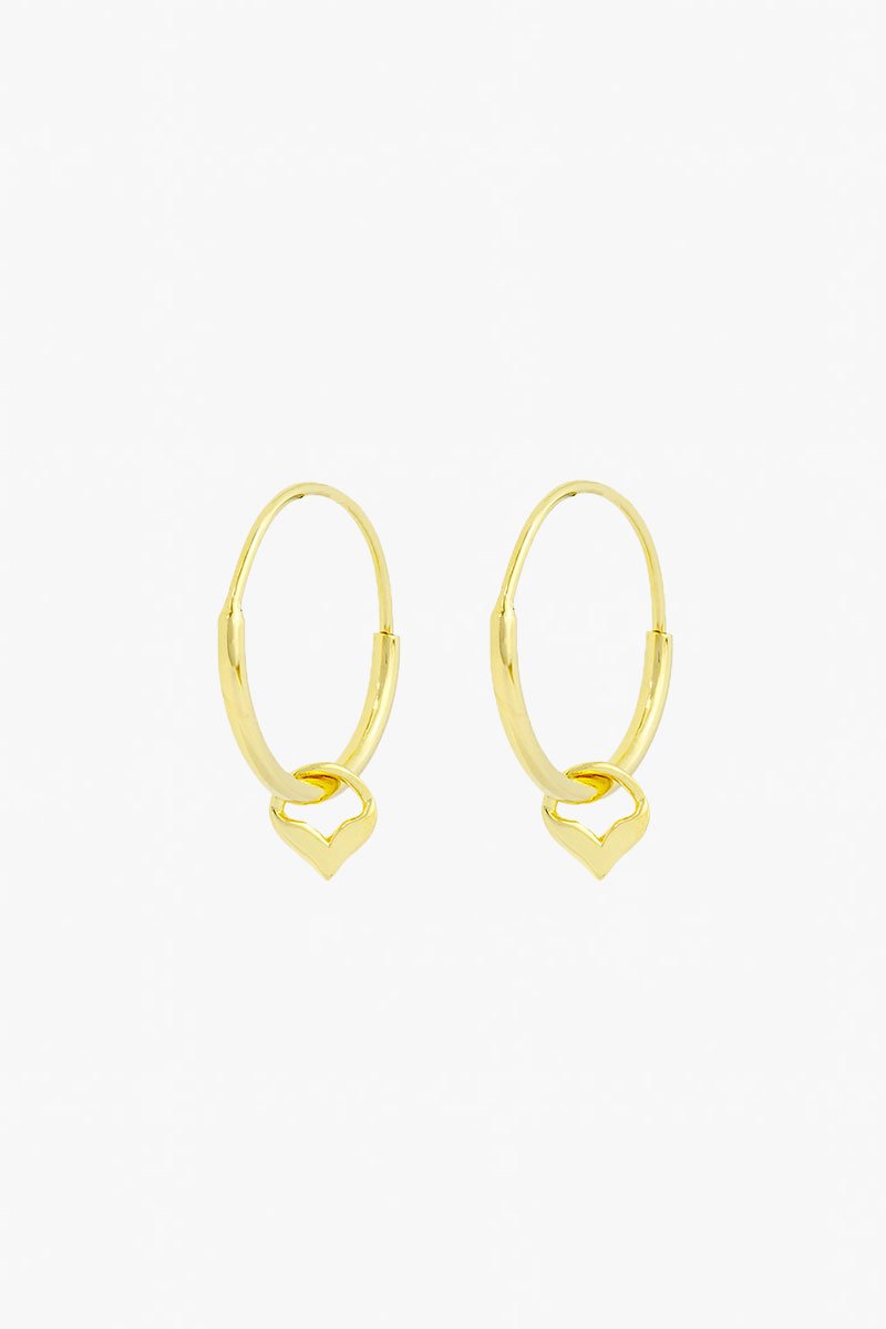 Mermaid hoop gold plated-abc