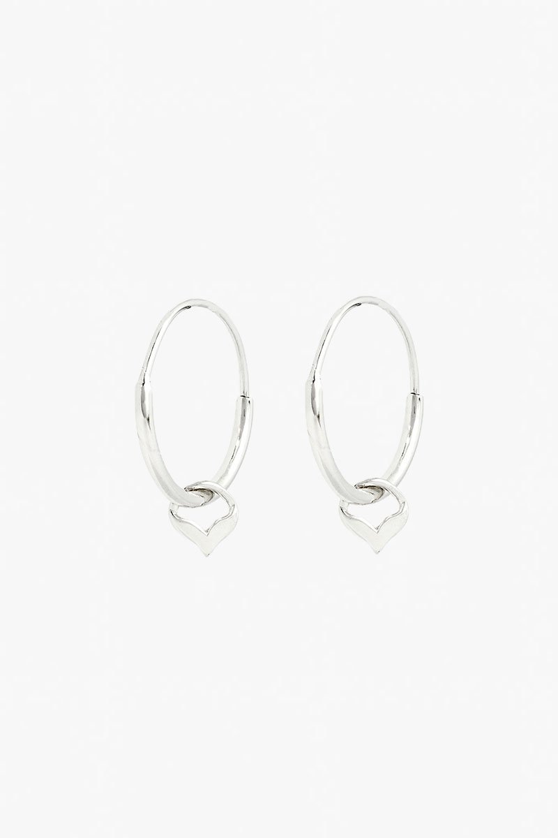 Mermaid hoop silver-abc