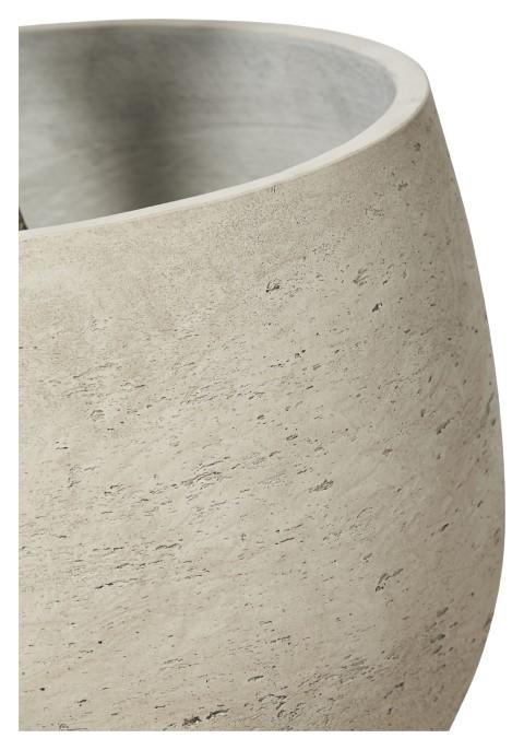 Round Lime Concrete Pot Large - Natural White-Accessories-Home & Giftware-Default Title---abc