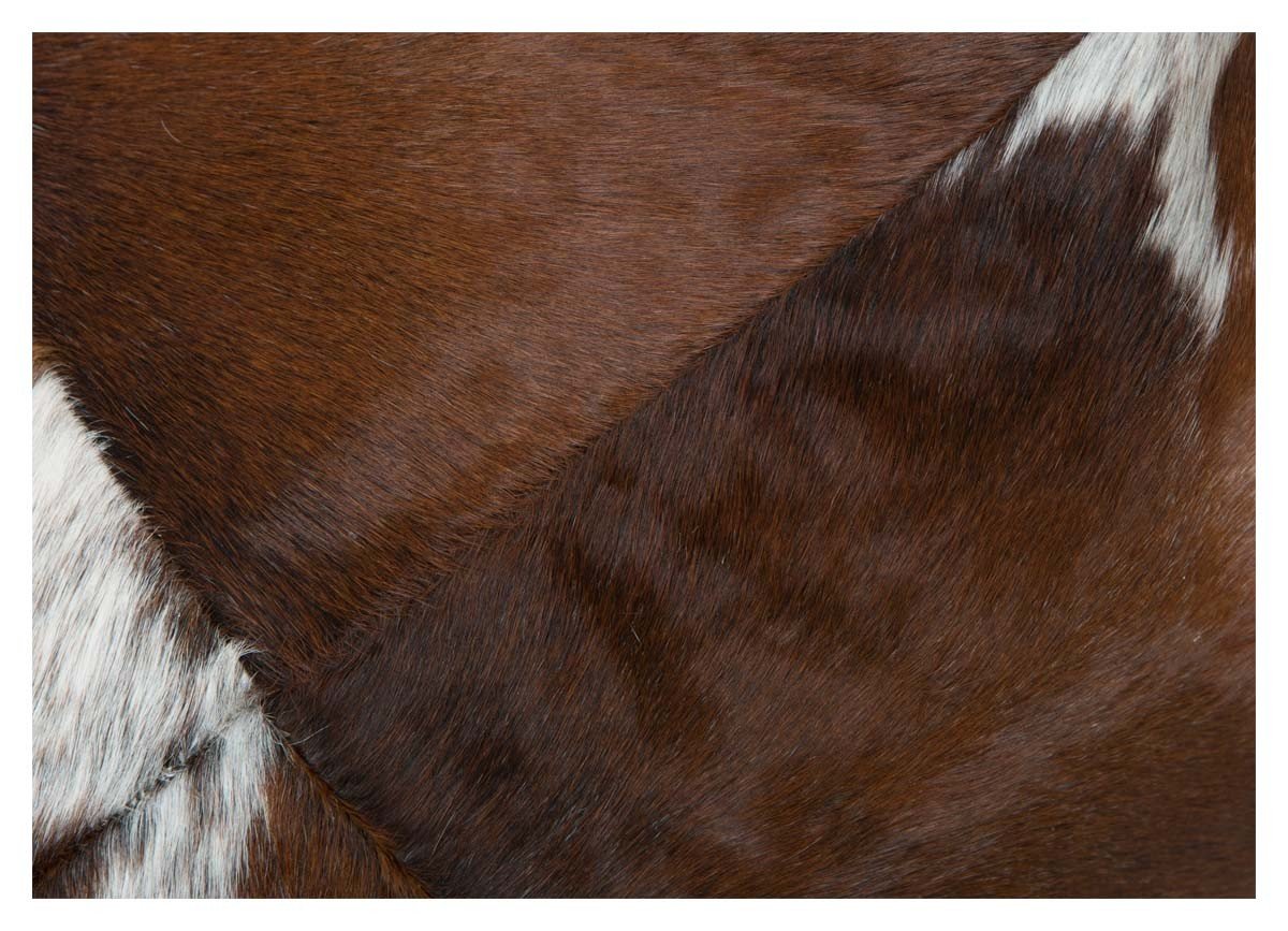 Square Block Cowhide Ottoman-Living-Home & Giftware-Default Title---abc