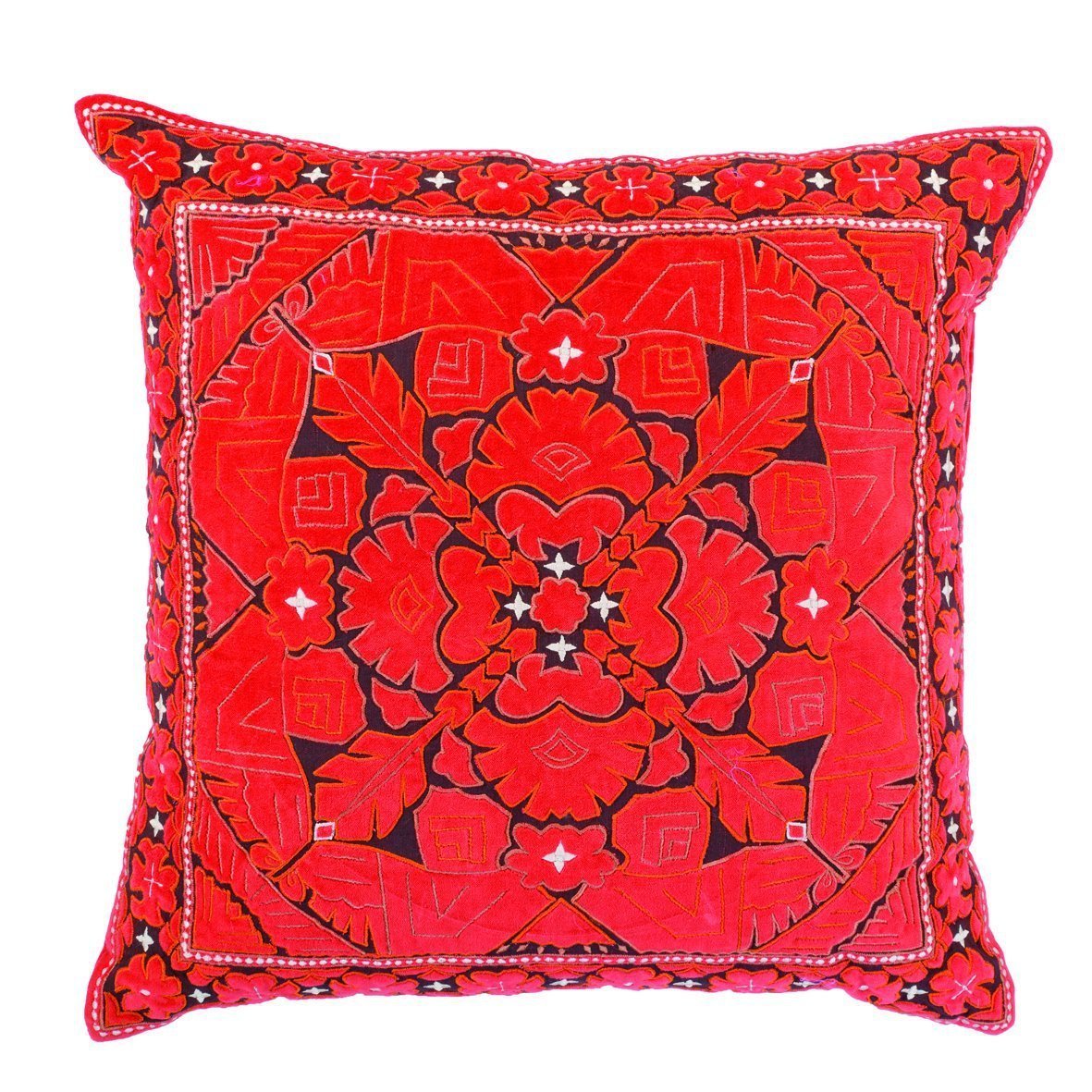 Kilim Orange Lounge Cushion 55 x 55cm-abc