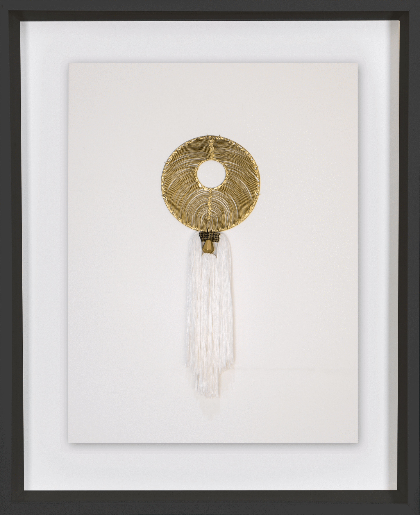 Tassel Gold On White Artwork 67 x 85 cm-Accessories-Bandhini Homewear Design-White-67 x 85--abc