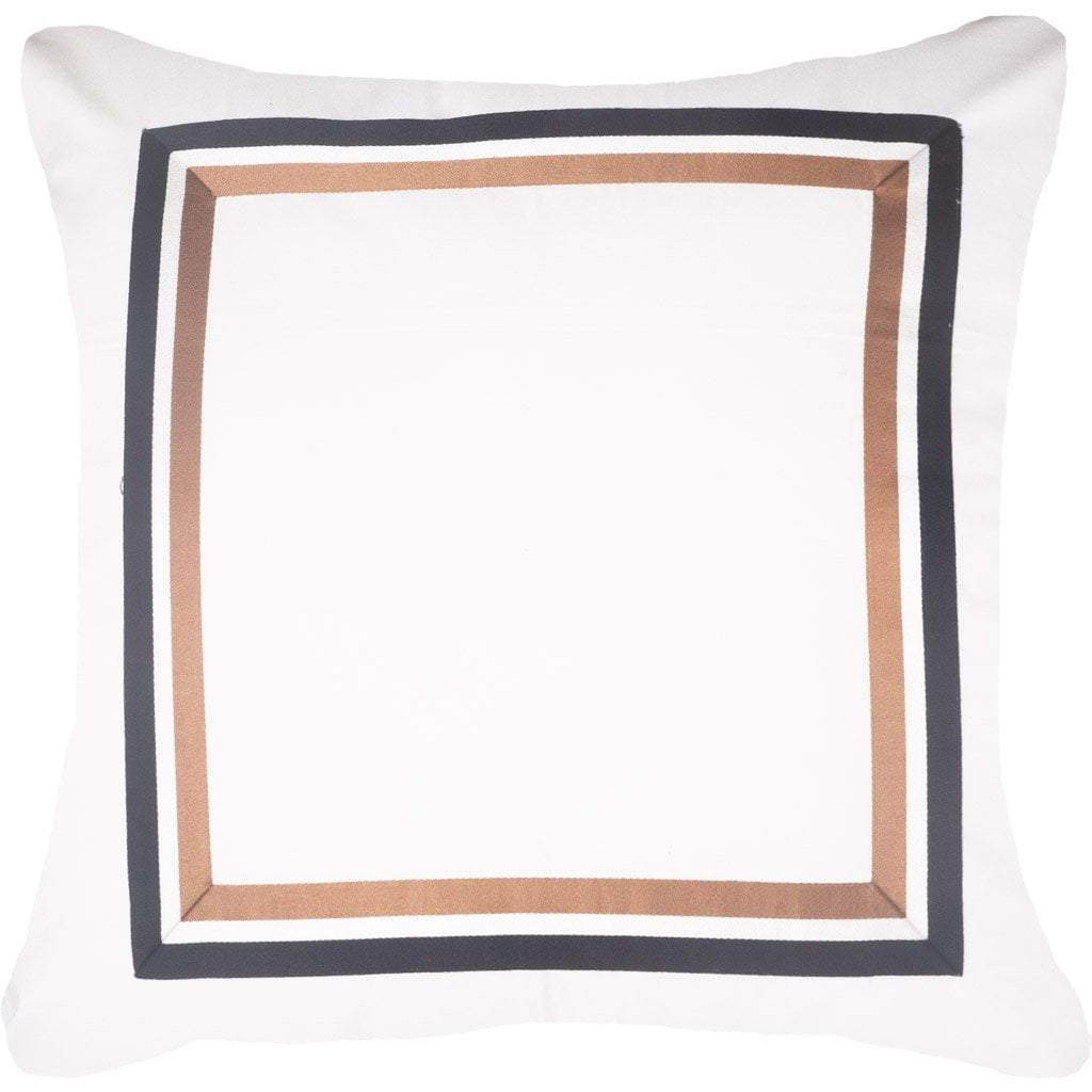 Braid Cayman White Euro Cushion 65 x 65 cm-abc