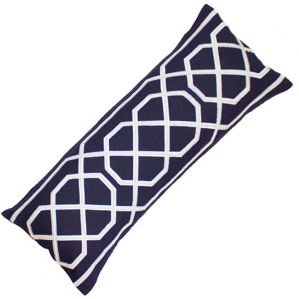 Jagger Navy Long Lumber Cushion 35 x 90 cm-abc