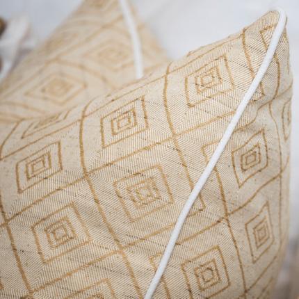 Weave Cross Natural Lounge Cushion 55x55cm-Accessories-Bandhini Homewear Design-Wind-22 x 22--abc