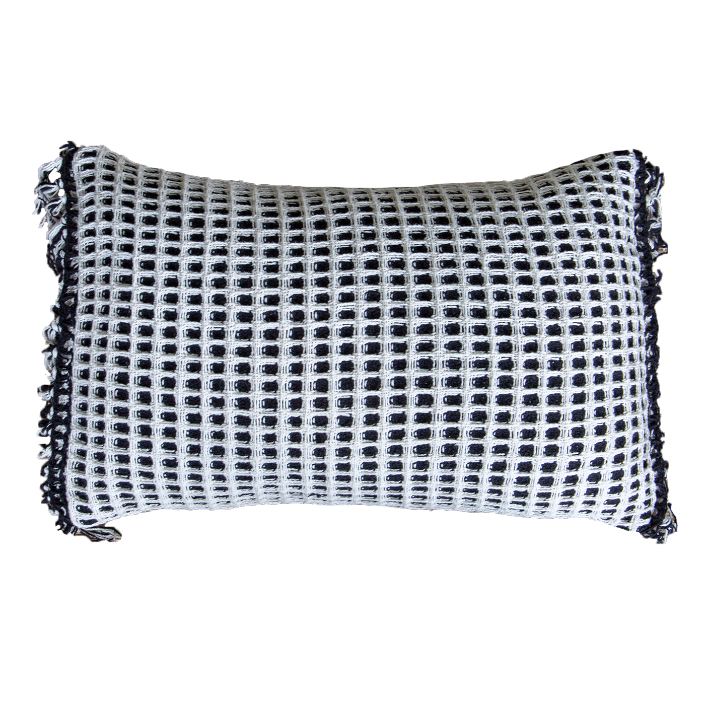 Check Black White Lumber Cushion 35 x 53 cm-abc