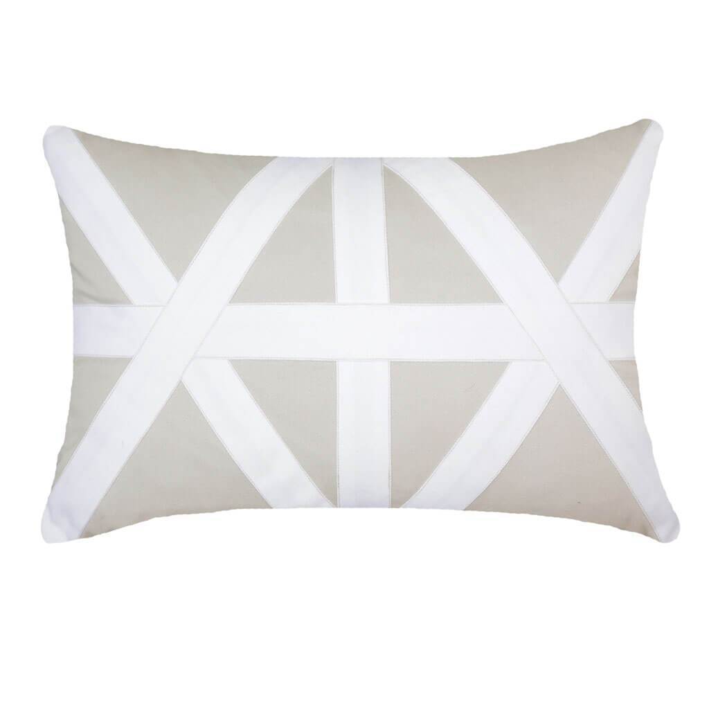 Cross Patch Natural White Lumber Cushion 35 x 53 cm-abc