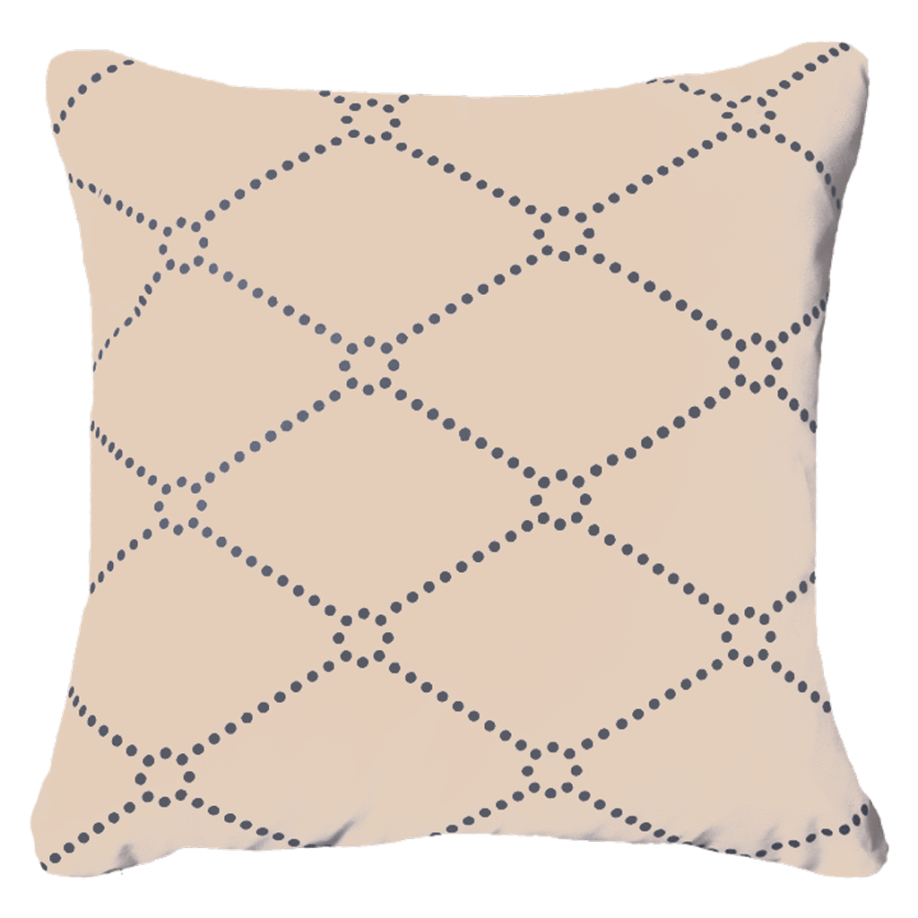 Outdoor Dots Beige Medium Cushion 50 x 50 cm-Outdoors-Bandhini Homewear Design-Beige-20 x 20--abc