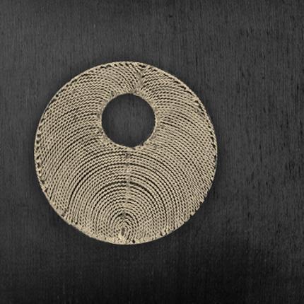 Disc Copper Black Medium Cushion 50 x 50 cm-abc