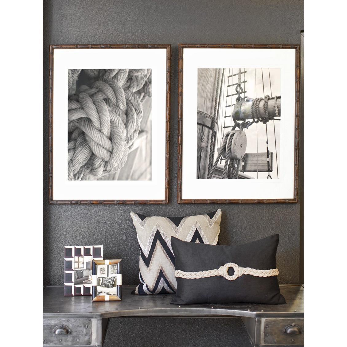 Ikat Zig Zag Medium Cushion 50x50cm-abc