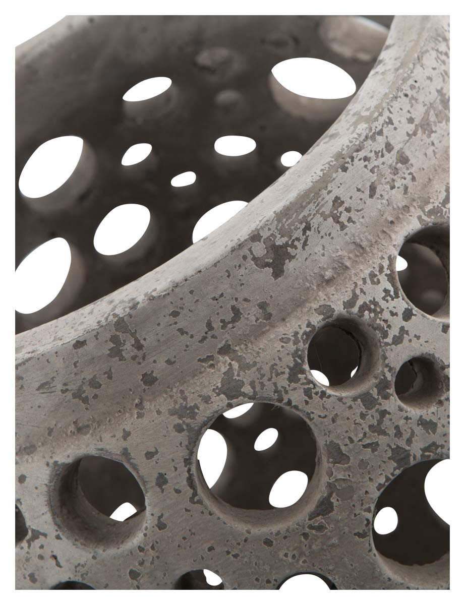 Large Cement Circle Candle Holder-abc