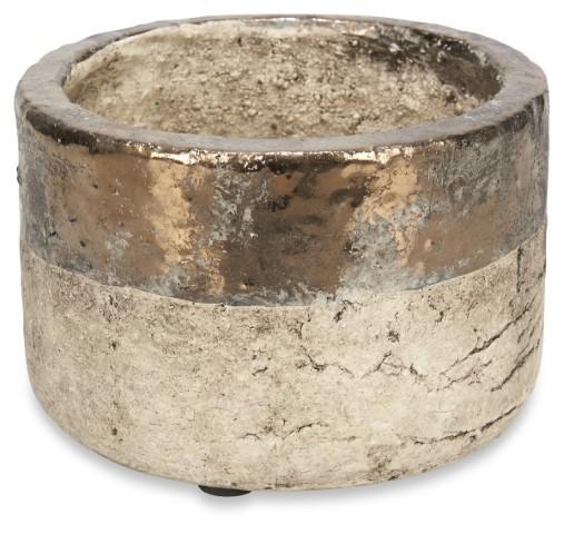 Set of 3 Metallic Fade Ceramic Planters - Bronze/Natural-Accessories-Home & Giftware-Default Title---abc