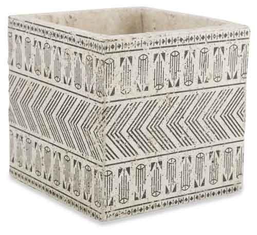 Cement Square Planter Large-abc