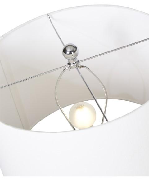 Paris Table Lamp with White Linen Shade-abc