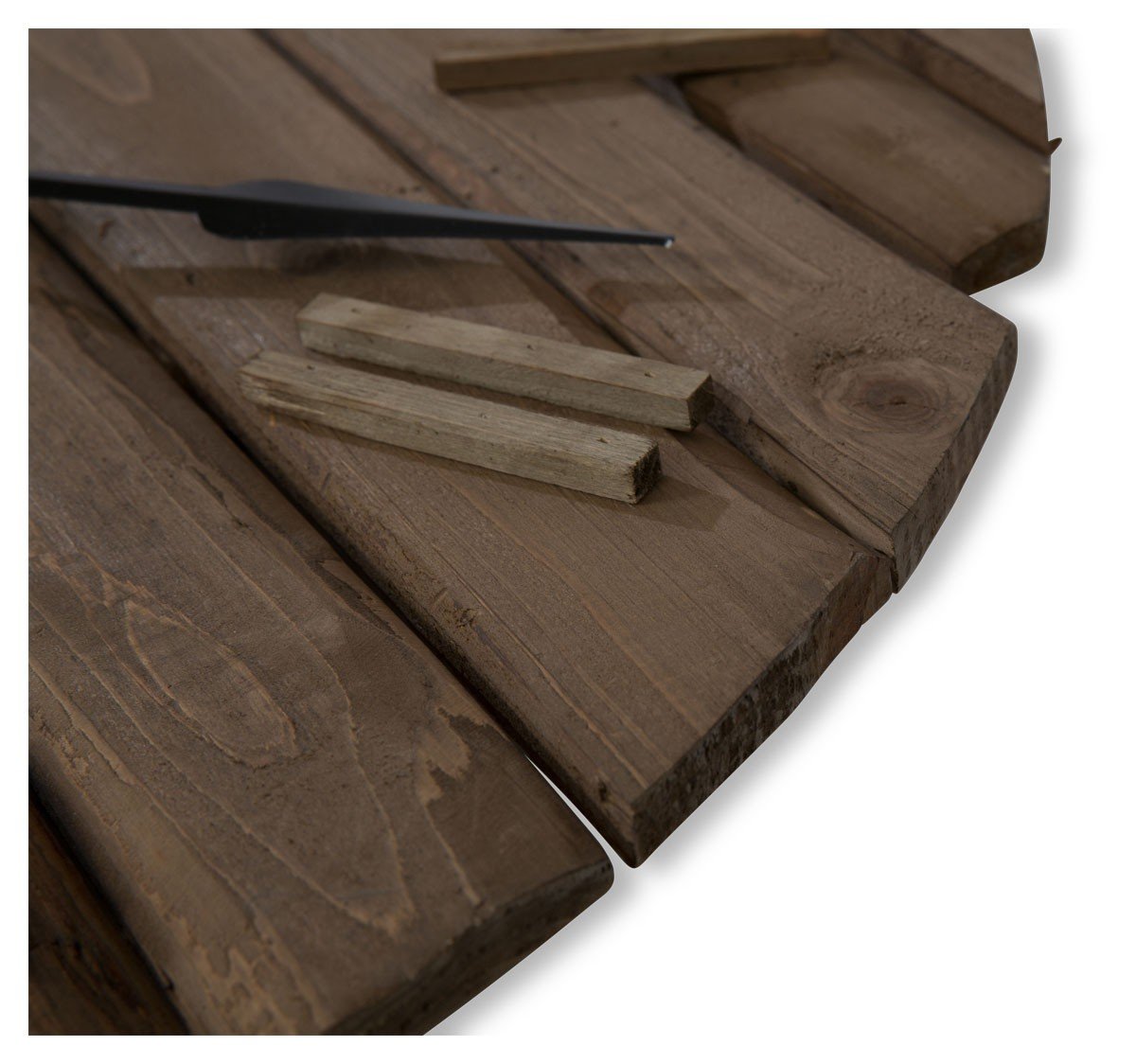 Round Panel Fir Wood Roman Numeral 80cm Clock-Accessories-Home & Giftware-Default Title---abc