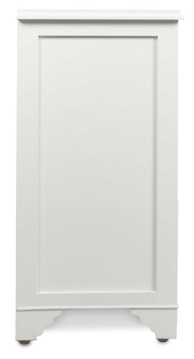 Wooden 3 Draw Lattice Mirrored Cabinet-Living-Home & Giftware-Default Title---abc