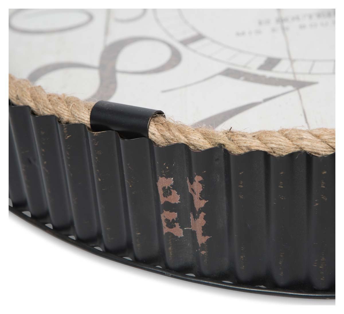 Rope Cord Iron Wall Clock 61cm-Accessories-Home & Giftware-Default Title---abc