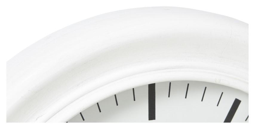 London Classic Wooden Wall Clock - White-abc