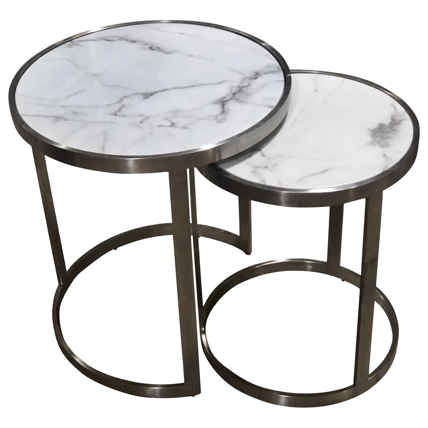 Sterling Side Table Set White Marble-Living-Future Classics Furniture-Default Title---abc