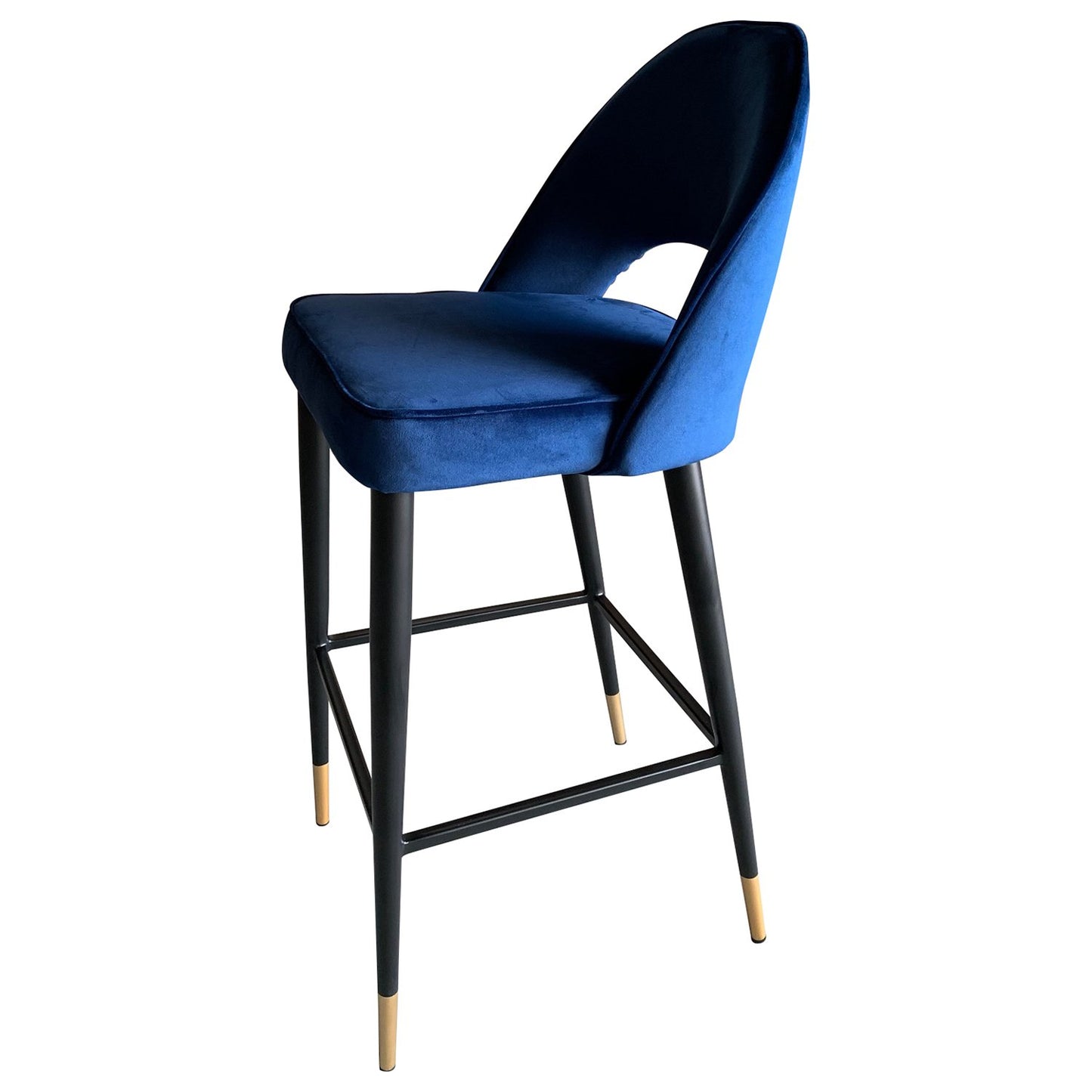 Bourdain Bar Chair Navy Velvet-abc
