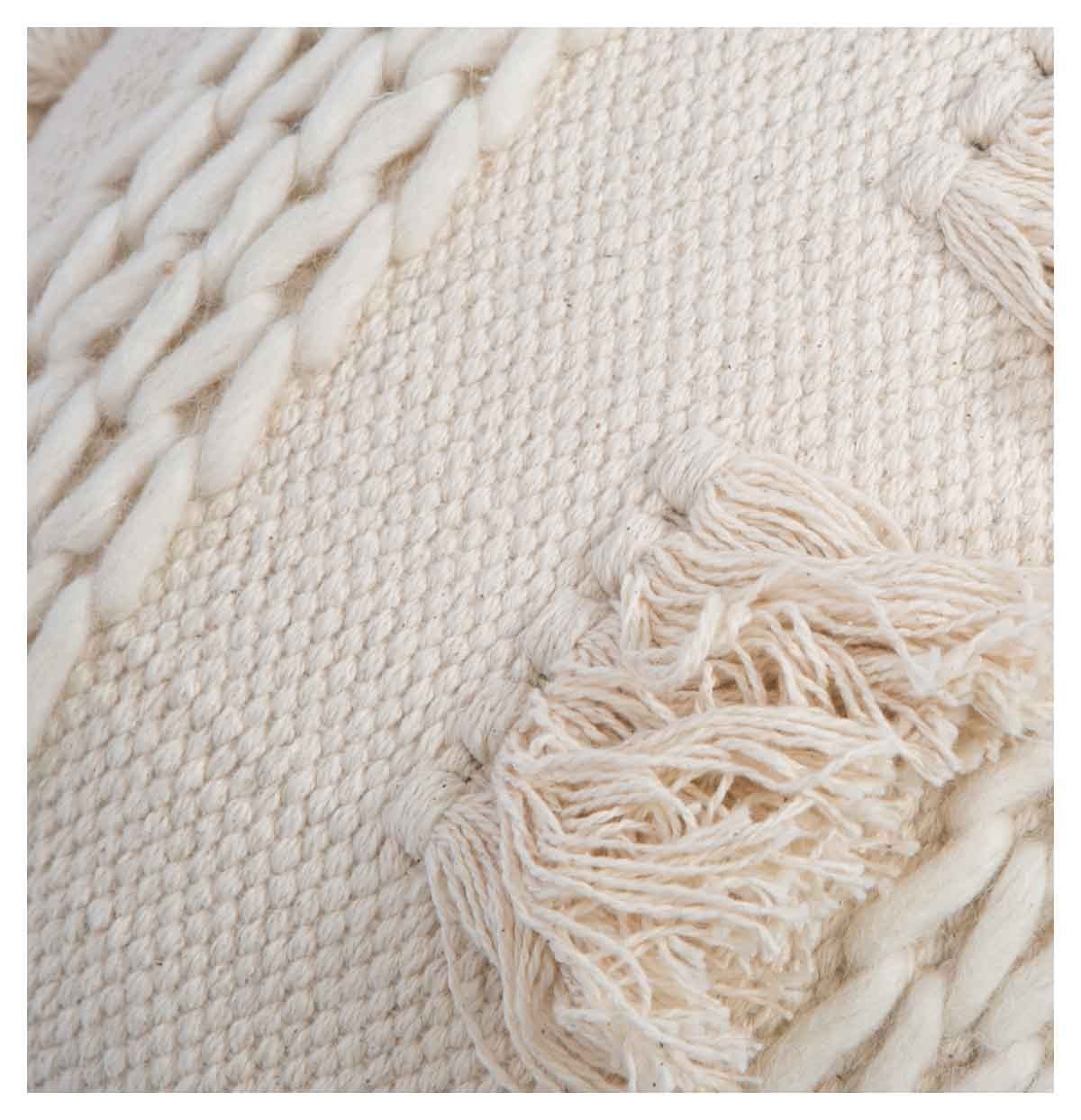 Hayman Hand Woven Cotton Cushion with Fill-abc