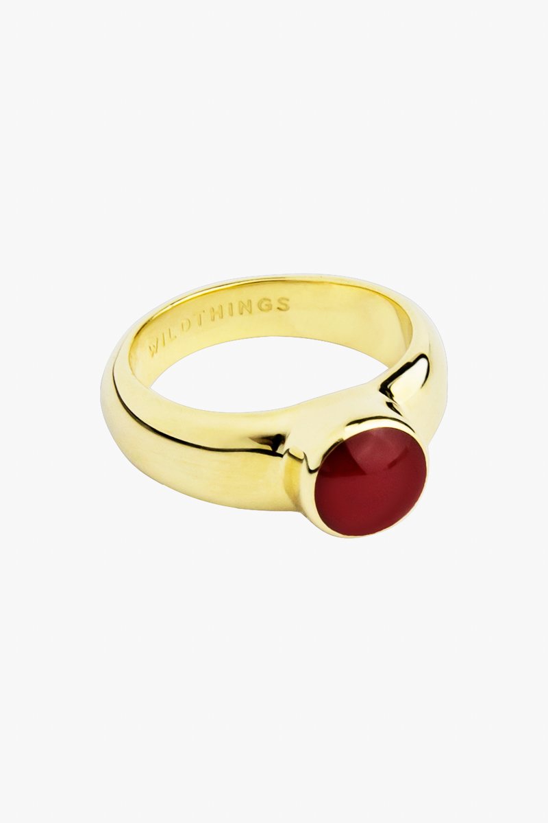 Lava ring gold plated-abc