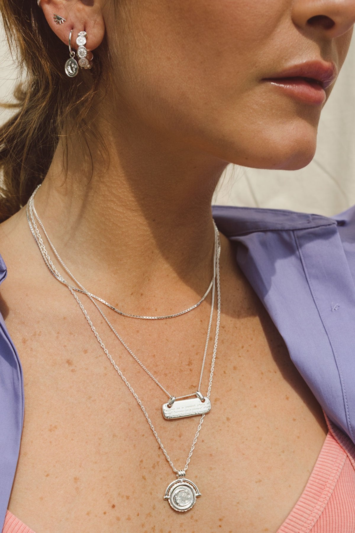 Nightfall pendant silver-abc