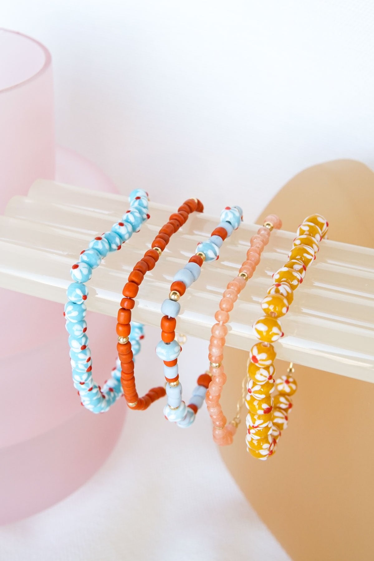 Yellow flower anklet silver-Anklet-wildthings_collectables-Silver---abc