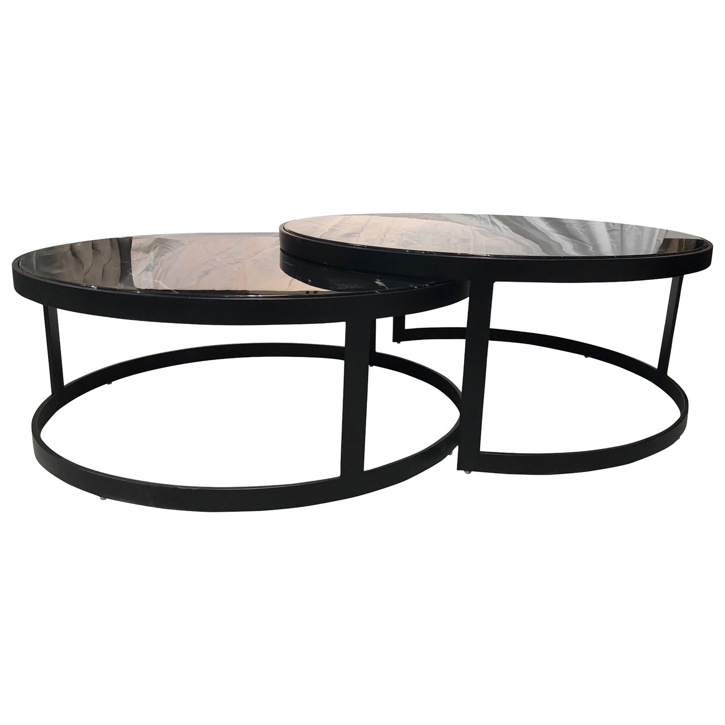 Glory Coffee Table Set Black Marble-abc