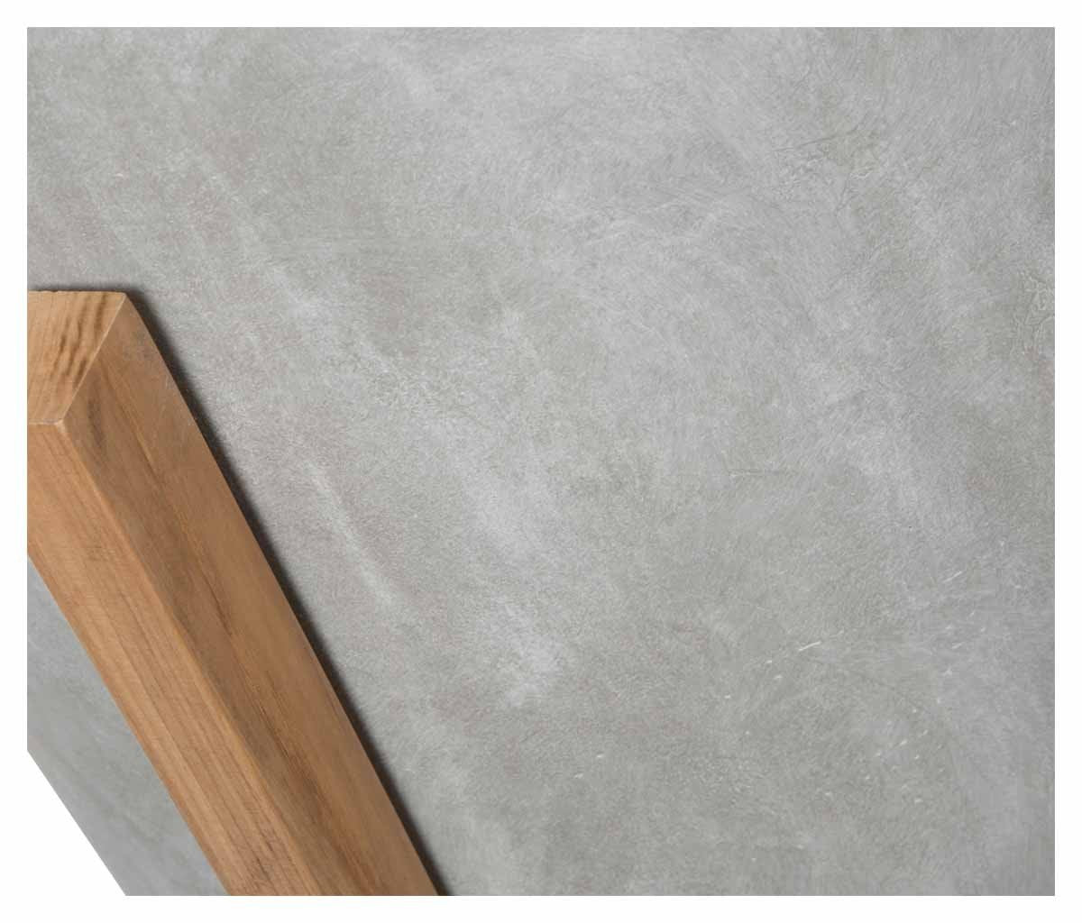 Round Concrete Planter on Wooden Oak Stand Large-Accessories-Home & Giftware-Default Title---abc