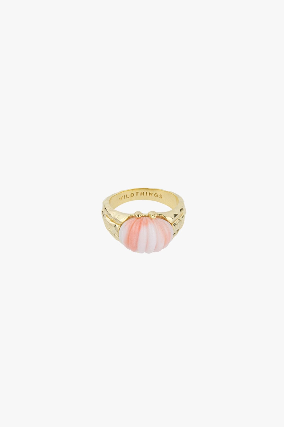 Dreamy shell pinky ring gold plated-abc
